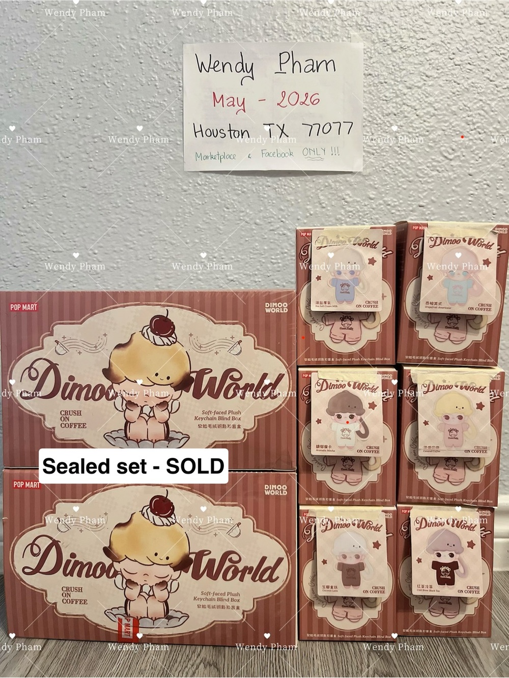 Dimoo Crush on Coffee pendants